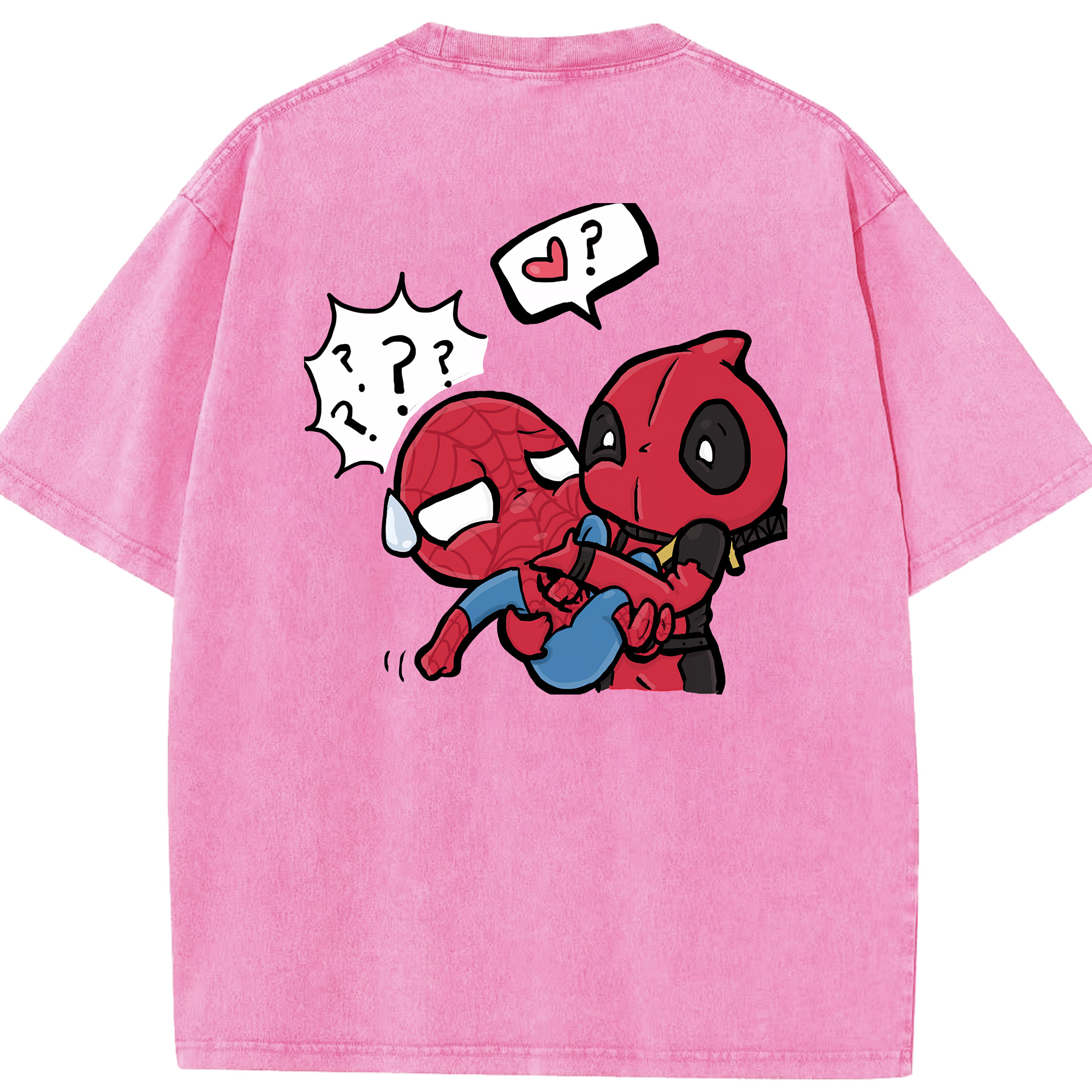 （画像用） Deadpool デッドプール 綿100% ヴィンテージ風 半袖Tシャツ（背面プリント）